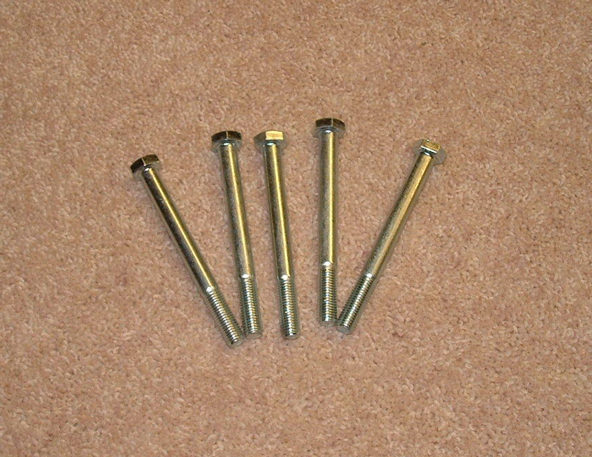 5/16 UNF Hex Head Bolt x 3 1/4 long HT Zinc Plated Pack Of 5