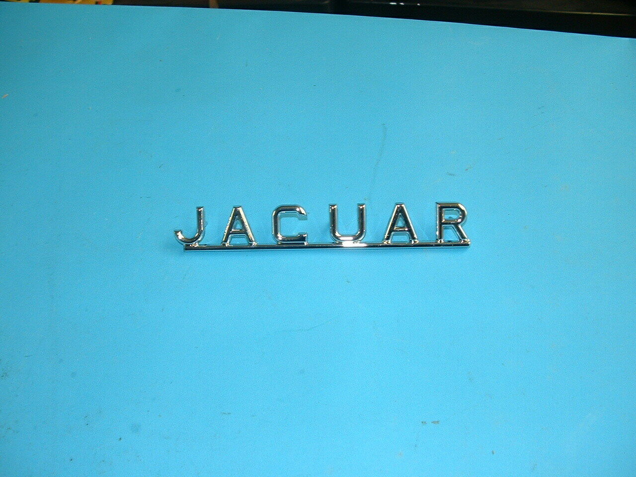 Jaguar Chrome Boot-Hatch Chrome Script Badge