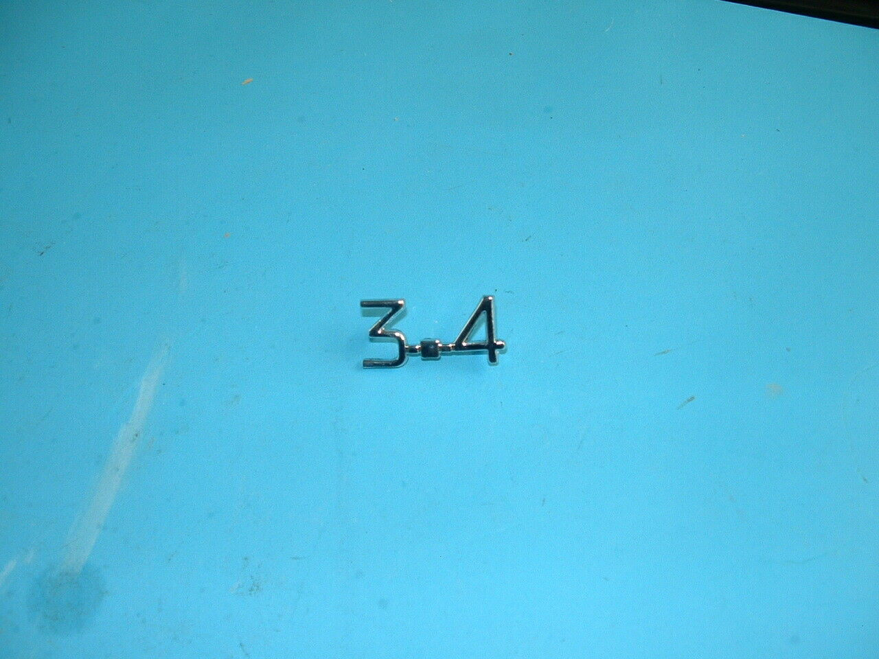 Jaguar MK2-S Type 3.4 Litre Chrome Script Boot Lid Badge