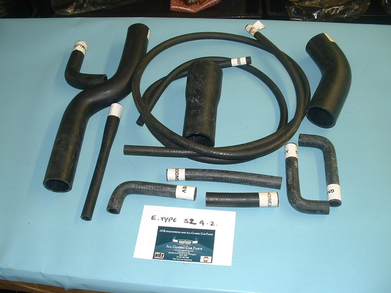 Jaguar E Type Series 2 4.2 Kevlar Reinforced Water Coolant Hoses