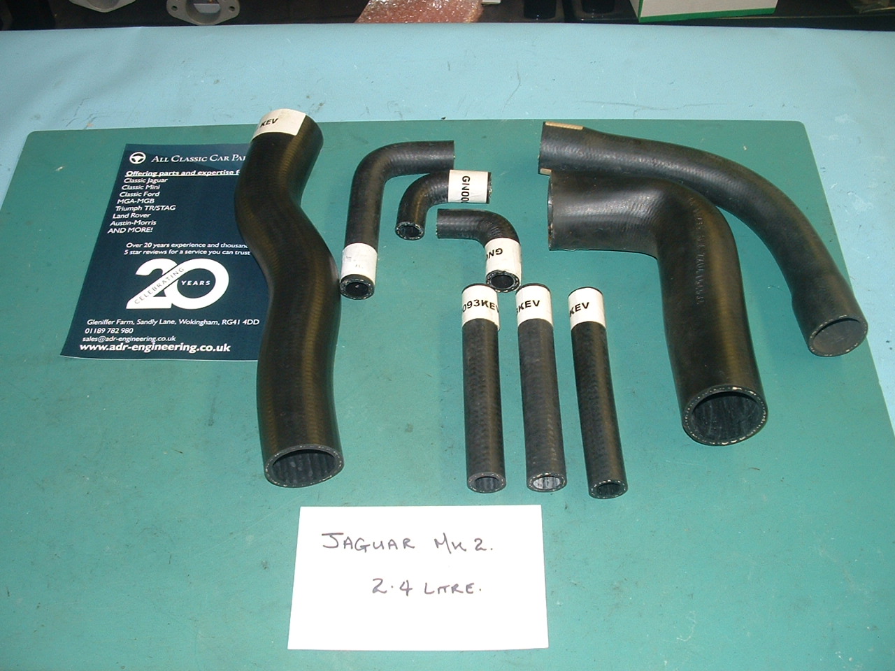 Jaguar Mk2 2.4 Kevlar Reinforced Water Hose Kit