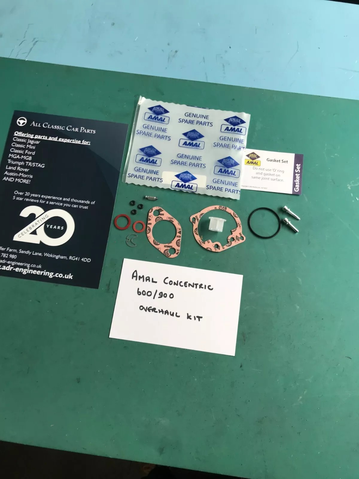 622/238 GENUINE AMAL CONCENTRIC 600 900 CARB OVERHAUL REPAIR KIT for BSA TRIUMPH