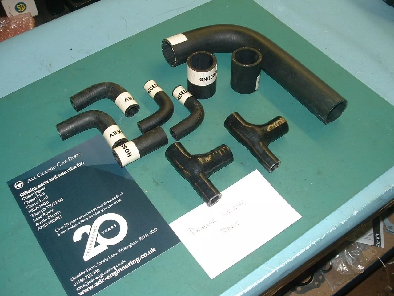 Daimler SP250/Dart Kevlar Reinforced Water Hose Kit