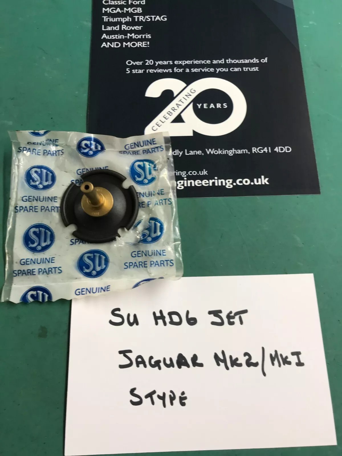 JAGUAR XK150 S-TYPE MK1 MK2 MK9 DAIMLER HD6 CARB JET DIAPHRAGM AUC8155