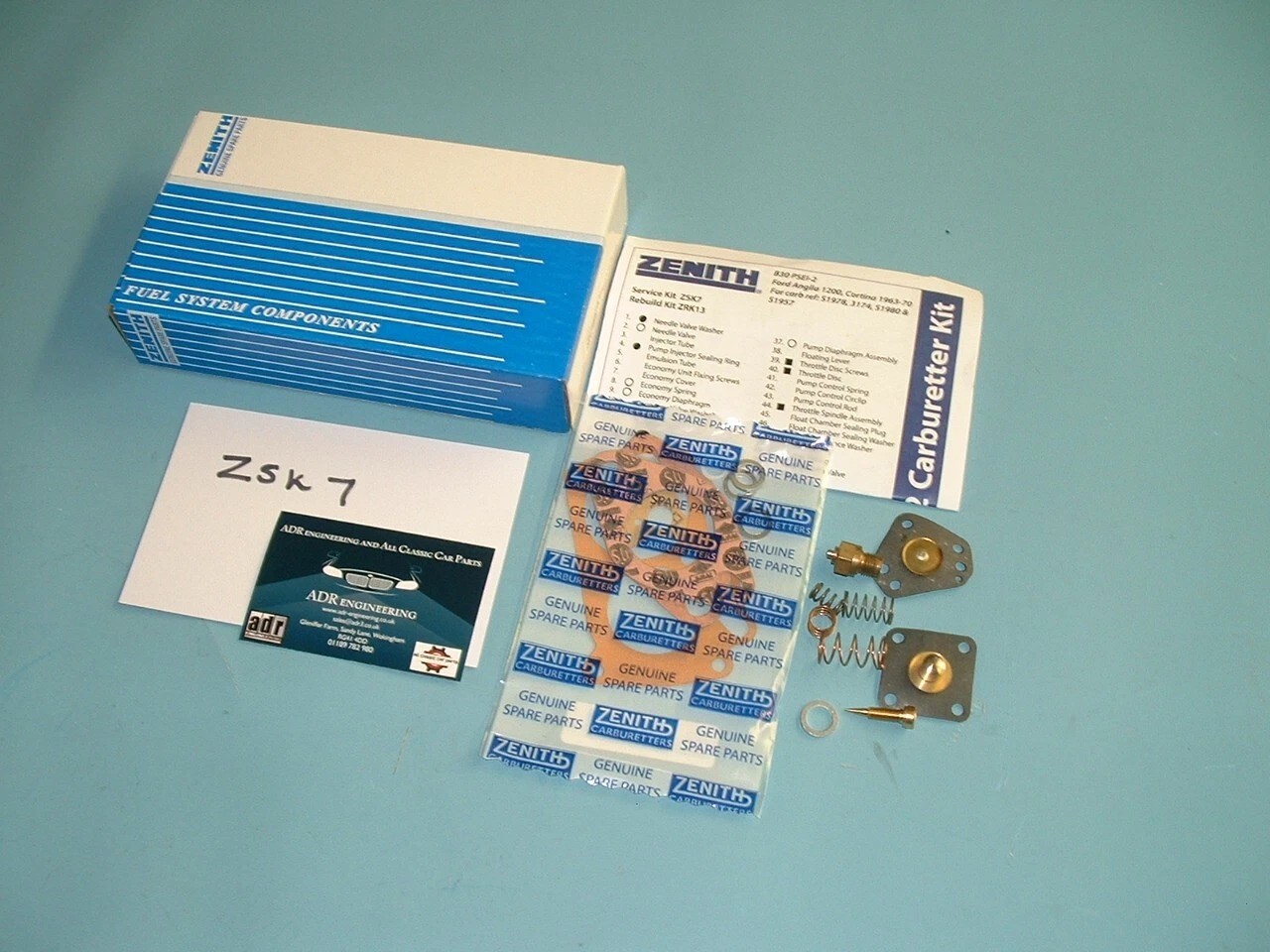 FORD ANGLIA/CORTINA MK1 1200 1.2 63-67 -ZENITH SERVICE KIT for SOLEX 30PSEI-1