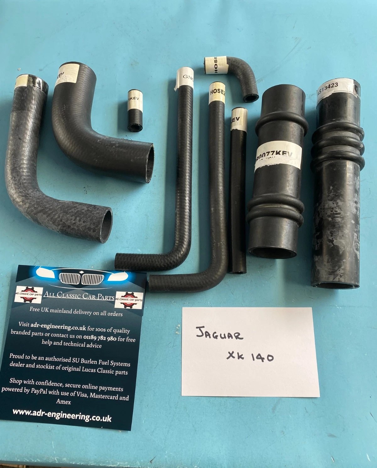 Jaguar XK140 Water Hose Kit Reinforced HK020